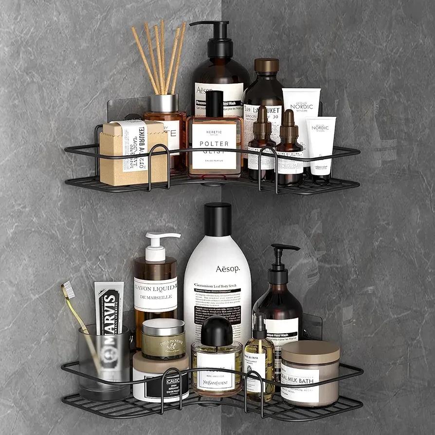 Black Corner Kitchen Organizer Stainless Steel 1 Pc