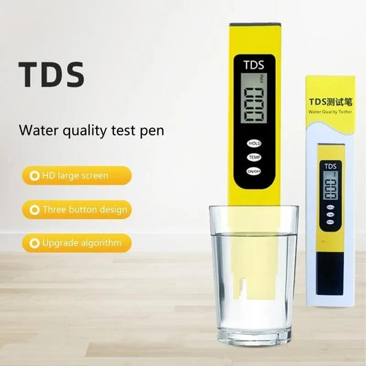 Digital TDS Water Tester Pen White Plastic 0-9999 PPM