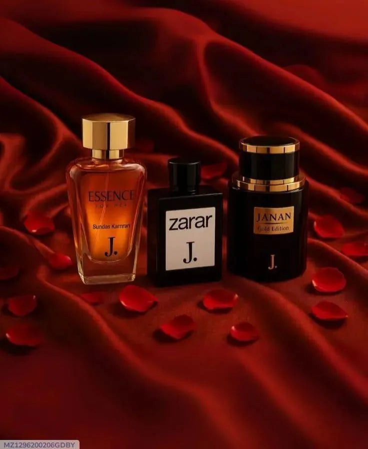 Unisex Long Lasting Refreshing Perfume Set of 3