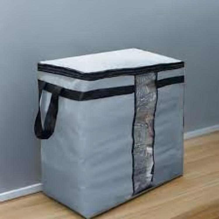 3-Compartment Dustproof Storage Bag Grey