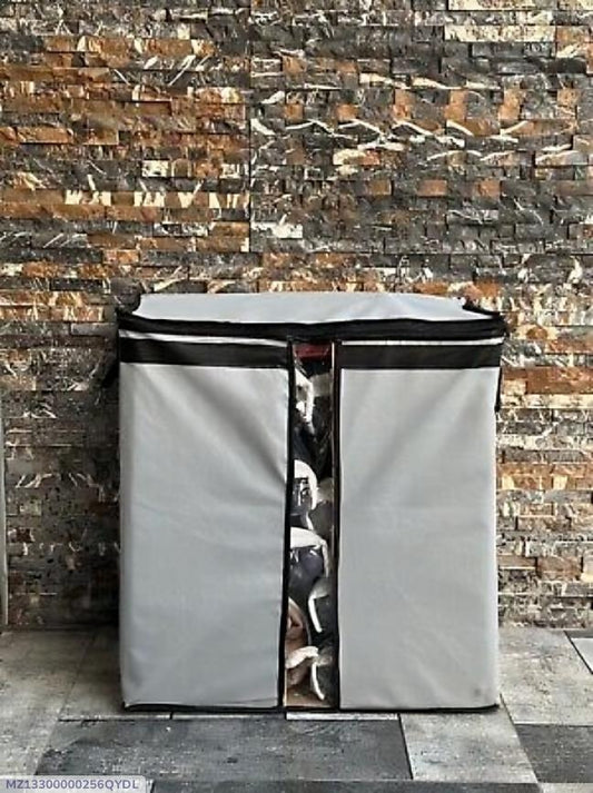 3-Compartment Dustproof Storage Bag Grey