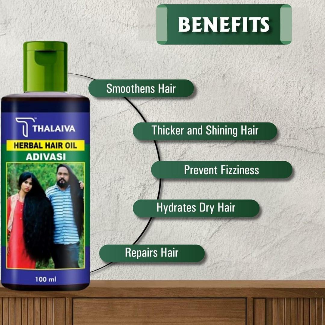 Thalana Herbal Hair Oil 100ml for Thick Hair & Shine