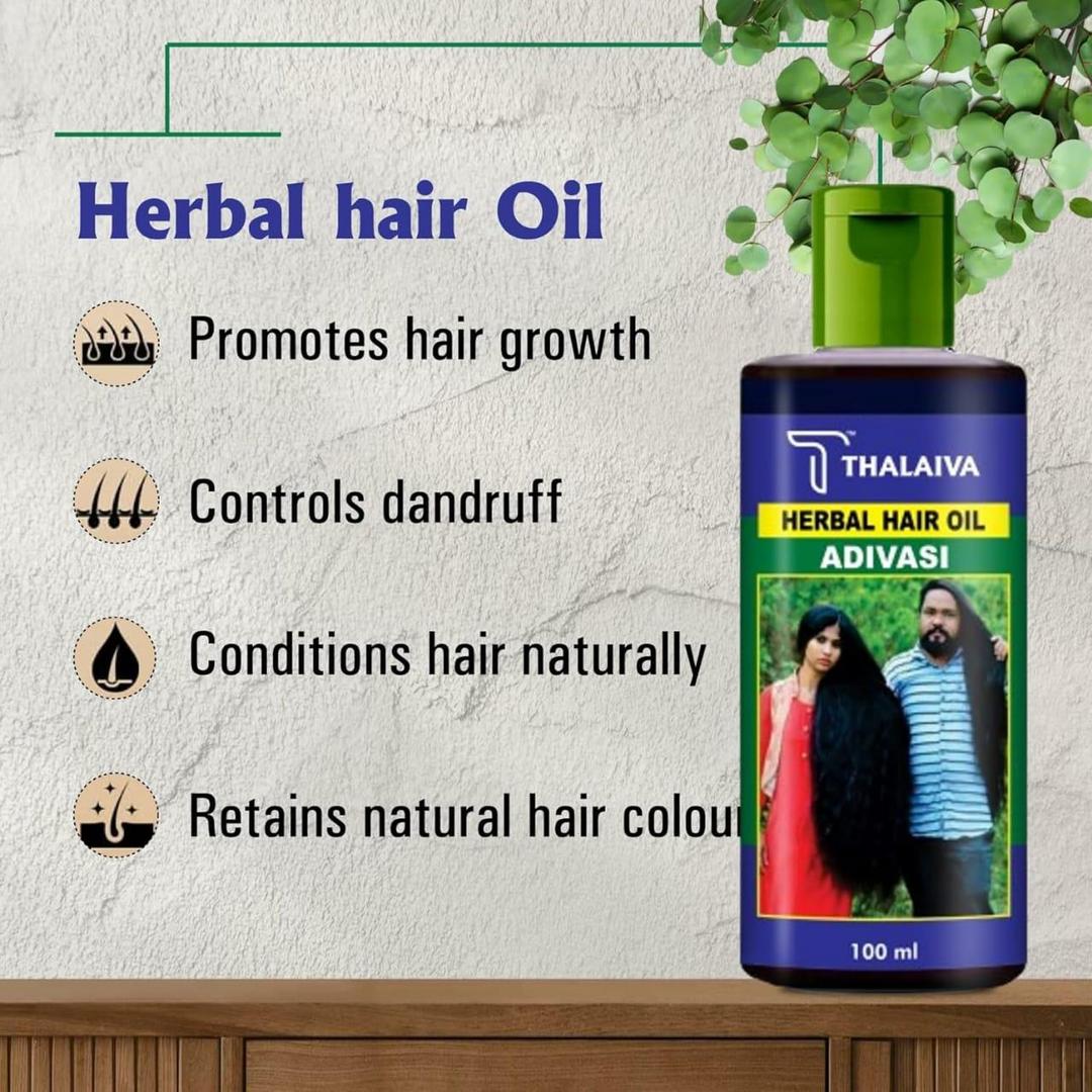Thalana Herbal Hair Oil 100ml for Thick Hair & Shine
