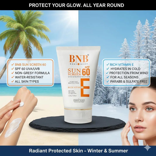 BNB Sunscreen SPF 60 Non-Greasy All Skin Types