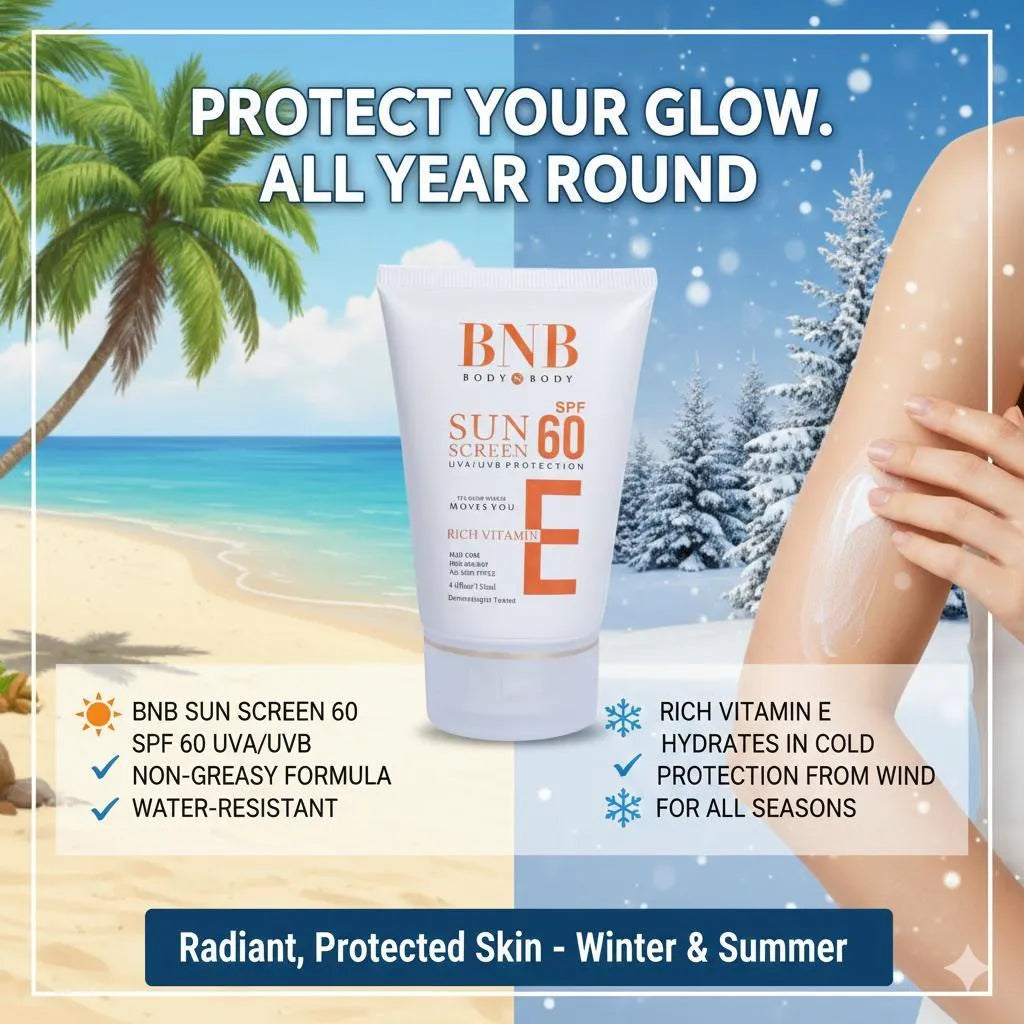BNB Sunscreen SPF 60 Non-Greasy All Skin Types