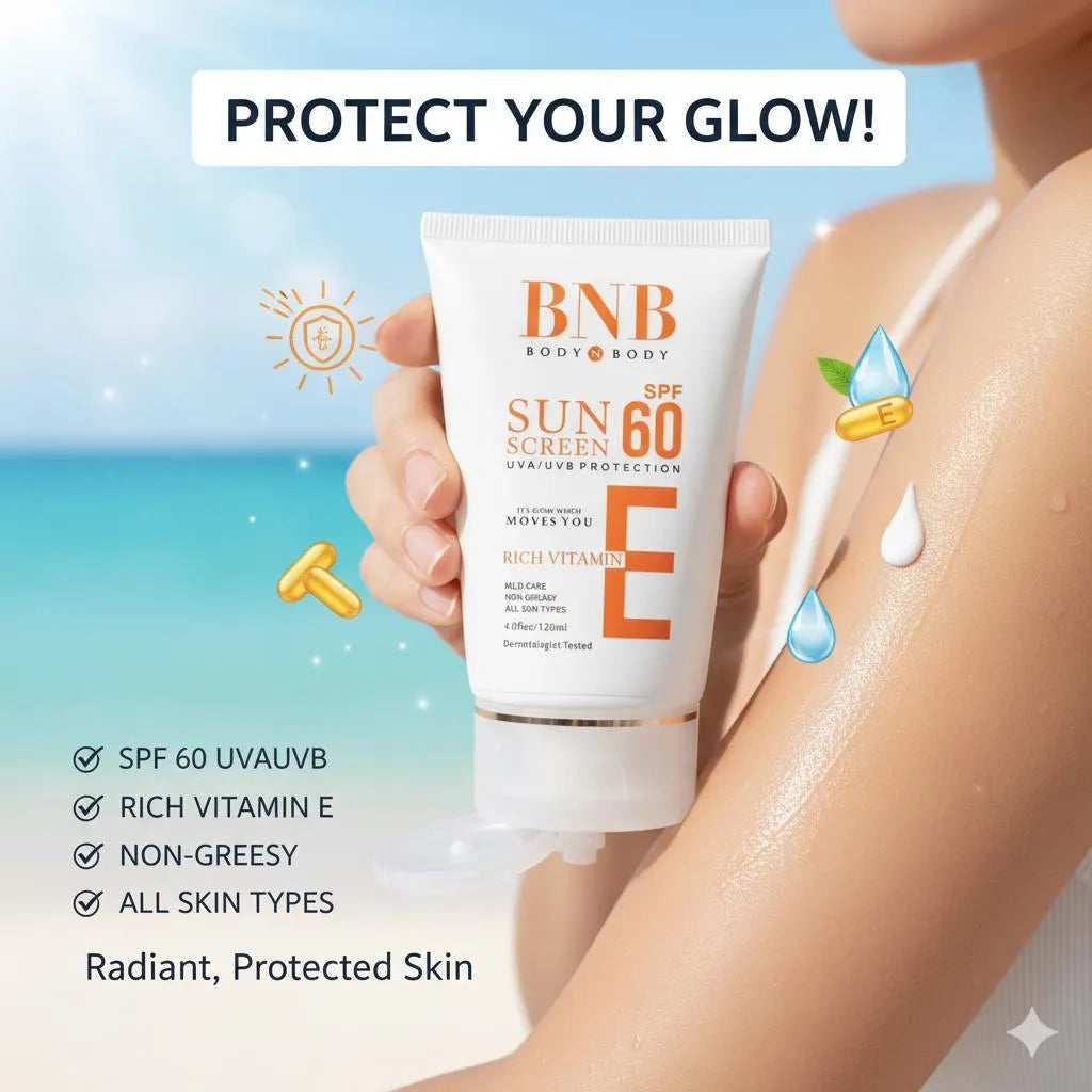 BNB Sunscreen SPF 60 Non-Greasy All Skin Types