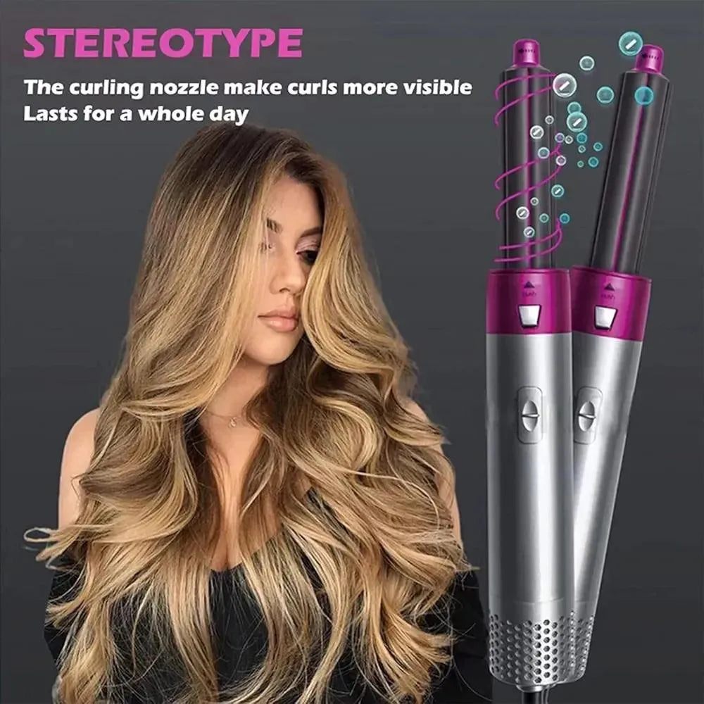 5 in 1 Hair Straightener pink