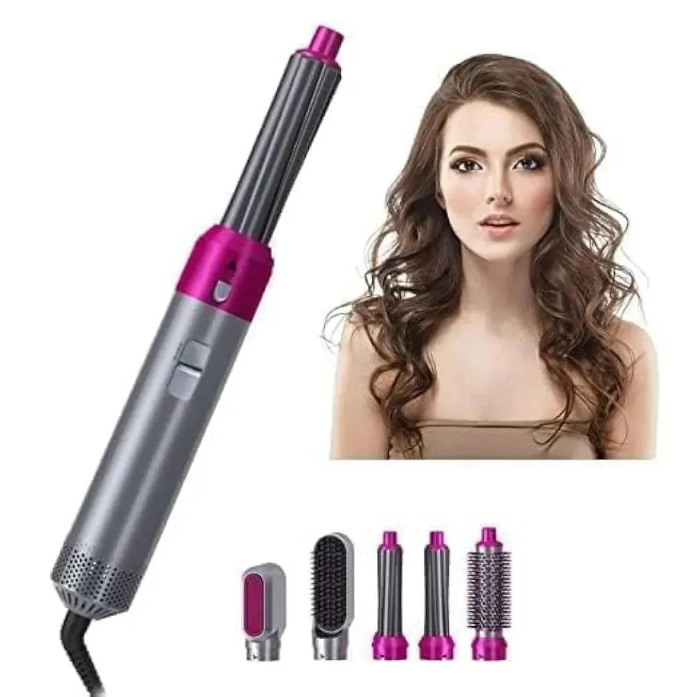 5 in 1 Hair Straightener pink