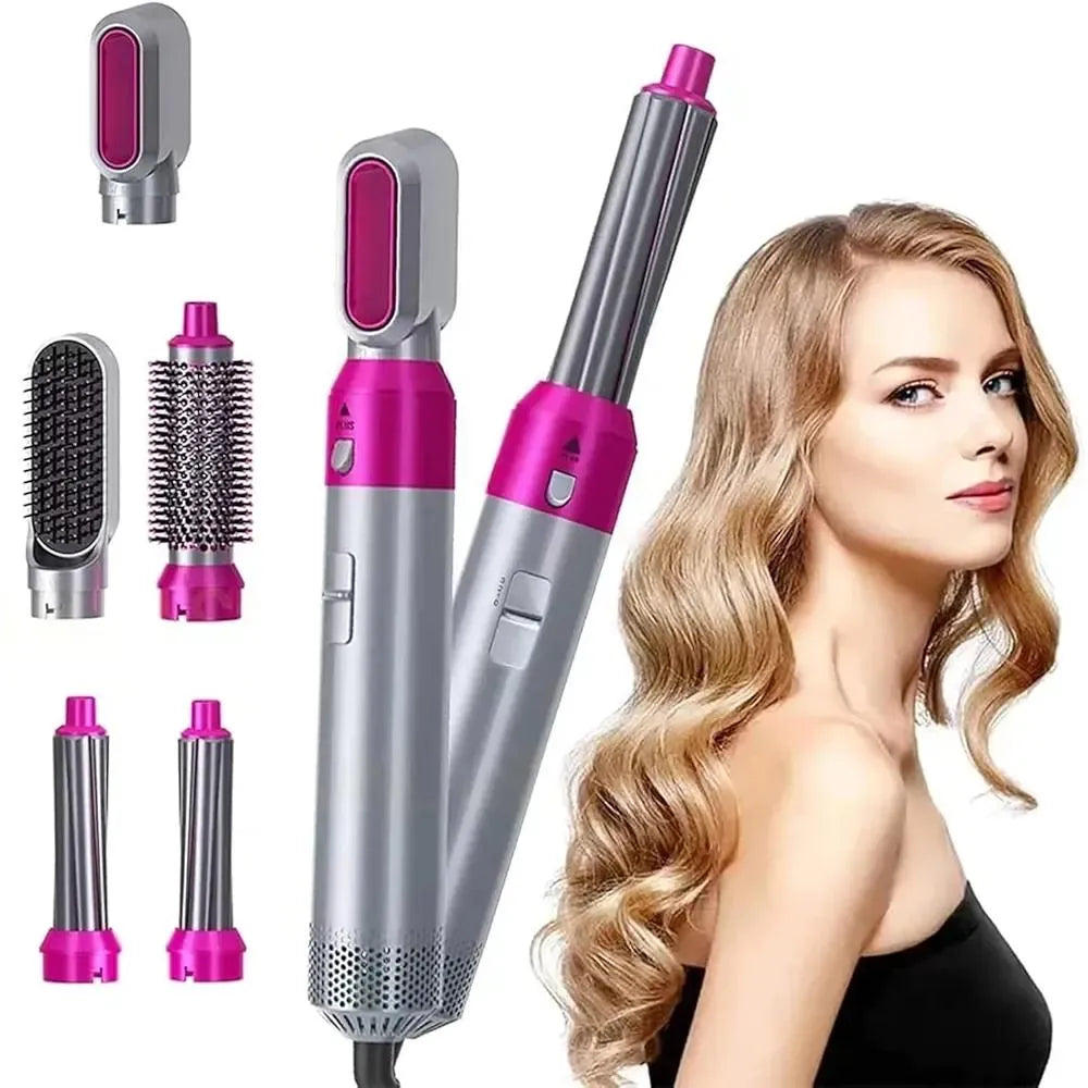 5 in 1 Hair Straightener pink