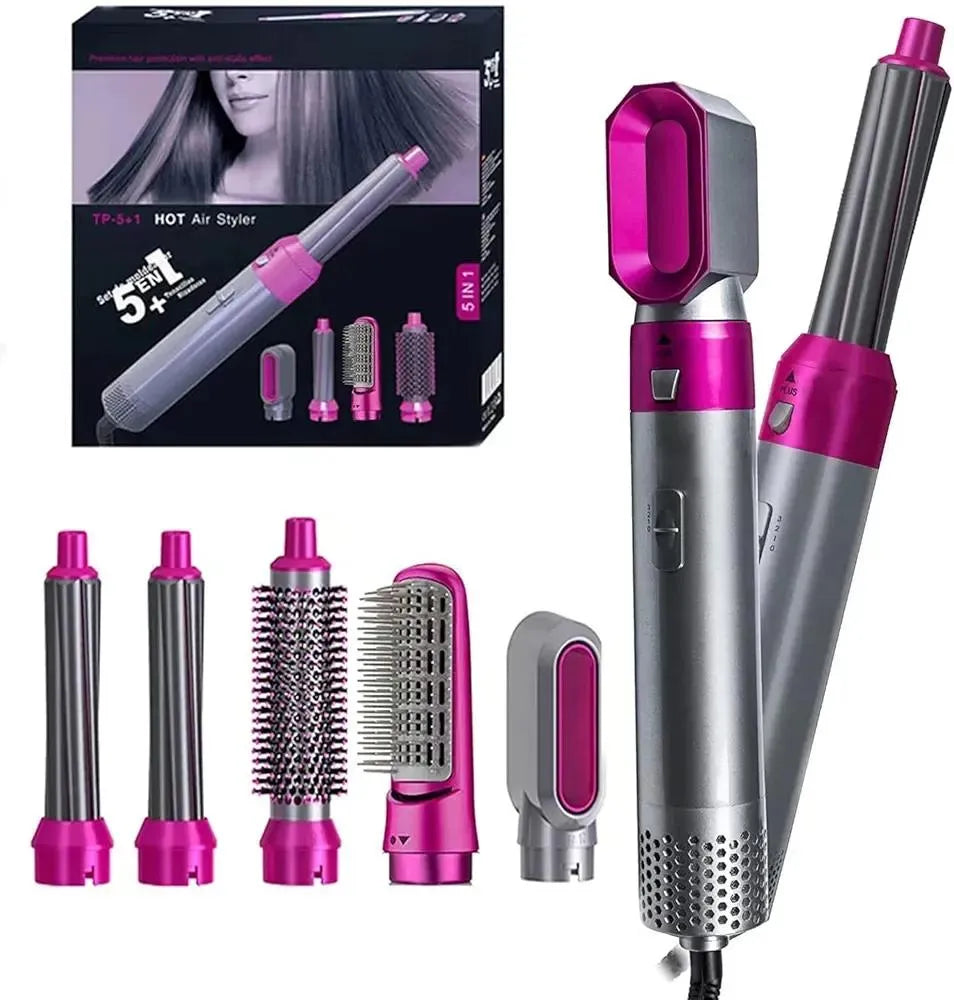 5 in 1 Hair Straightener pink