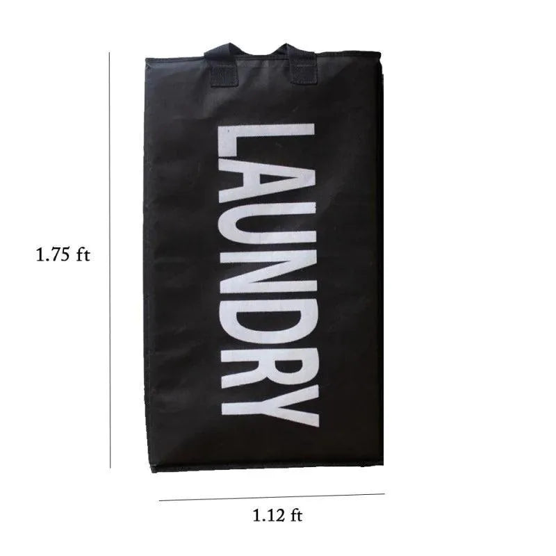 Foldable Laundry Basket Black Foam Padded Storage