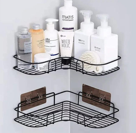 Black Corner Kitchen Organizer Stainless Steel 1 Pc