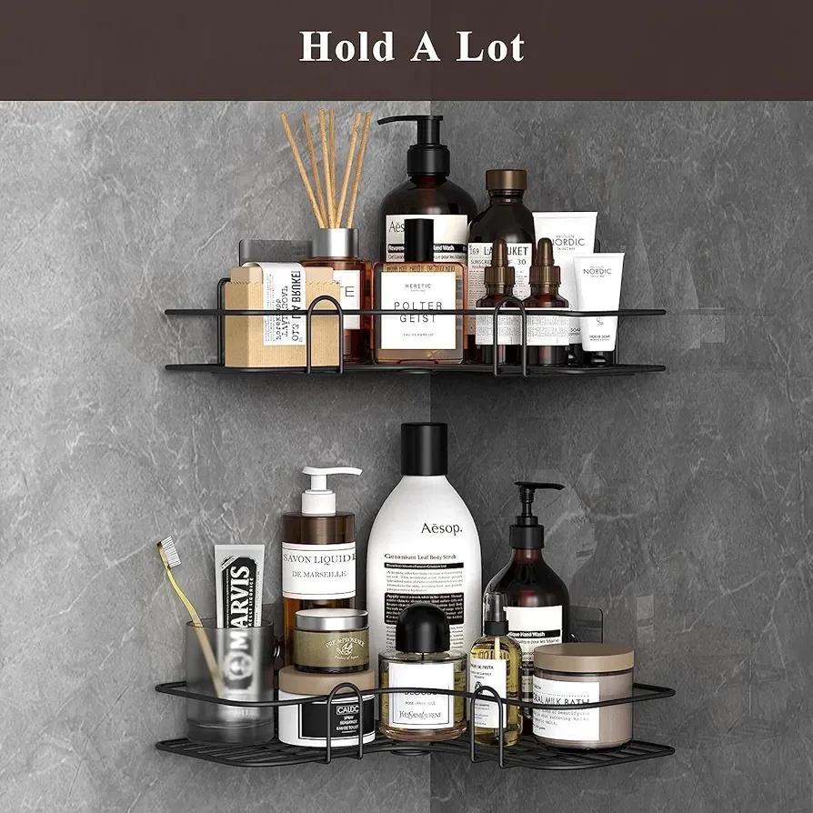 Black Corner Kitchen Organizer Stainless Steel 1 Pc