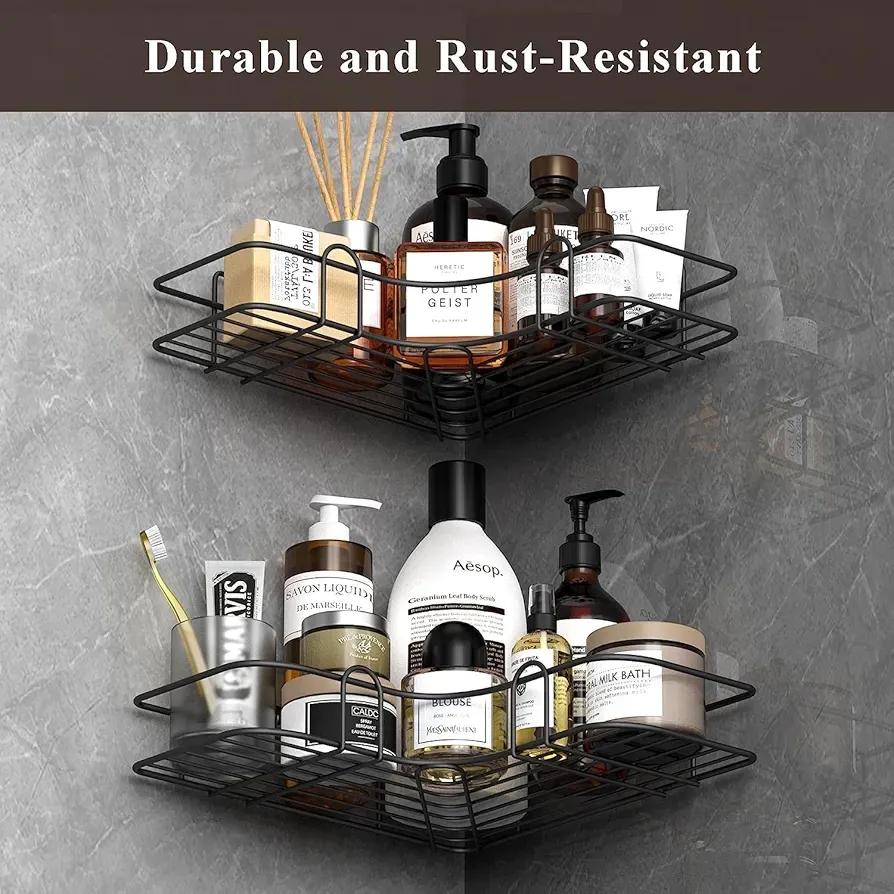 Black Corner Kitchen Organizer Stainless Steel 1 Pc