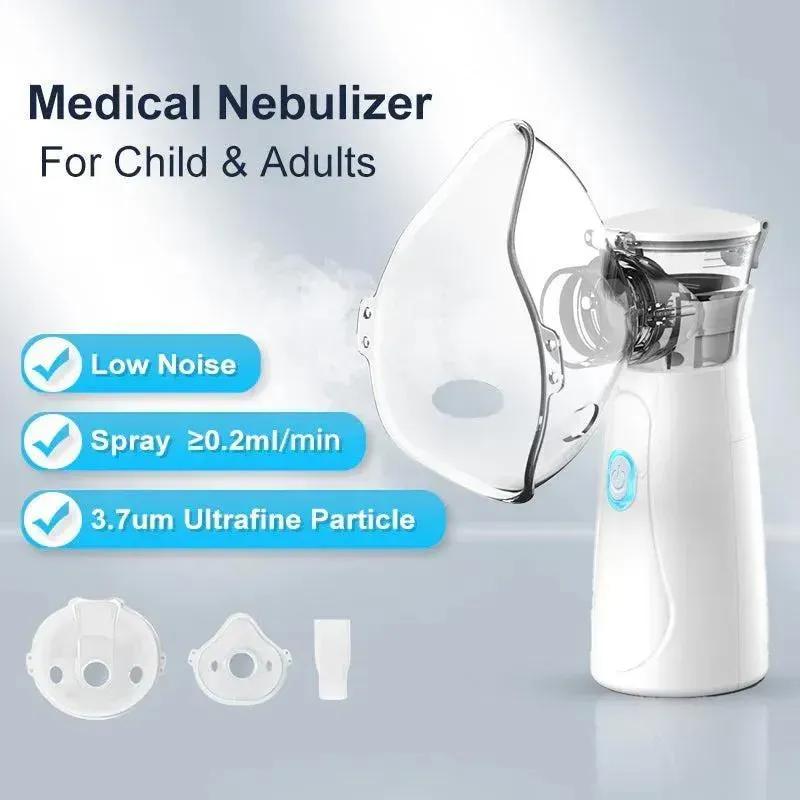 Portable Nebulizer for Kids & Adults Silent Clear Mist
